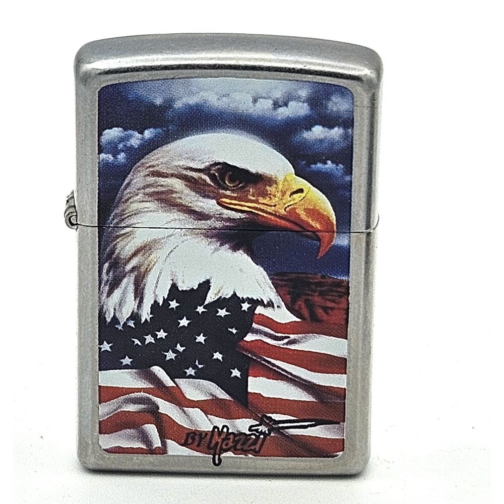 Zippo Freedom Watch Eagle Flag Lighter 2008  Unfired Sealed Patriotic USA